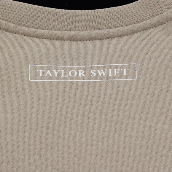 BRAND NEW Taylor Swift The Tortured Poets Department Beige Crewneck TTPD - Picture 7 of 13